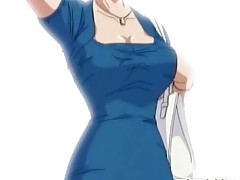 Roped Anime Threesome Dildoed Twat