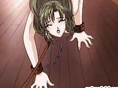 Bondage Anime With Gagging Gets Vibrator In Her Behind And Snatch